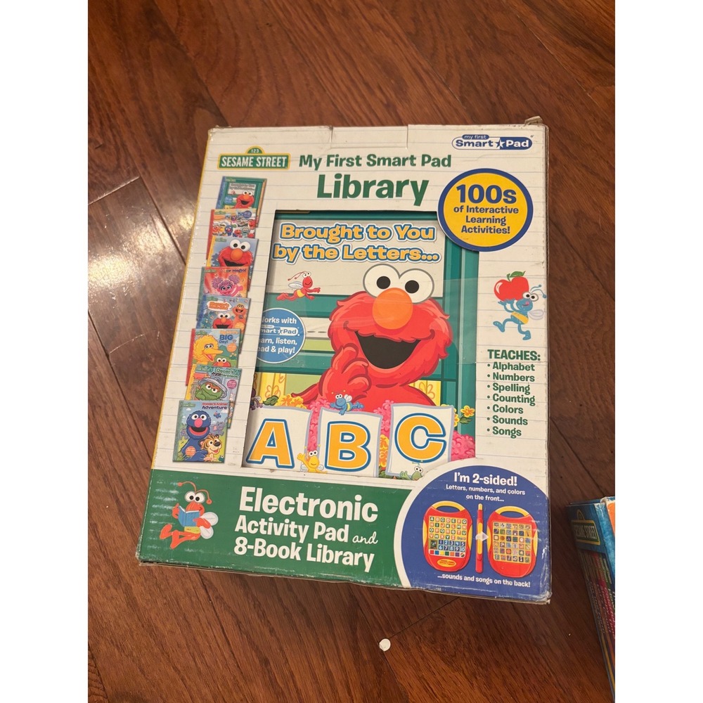 Sesame Street My First Smart Pad Library Electronic Pad 8-Book Set 18M+ GIFT 1st